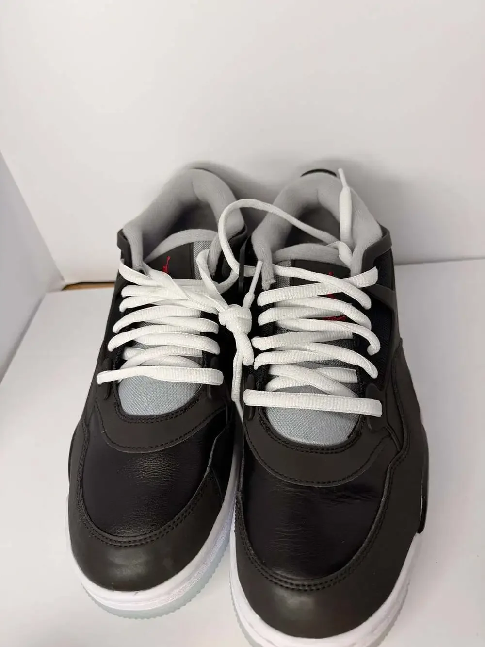Size 11 Nike Jordan Air Jordan 4 RM 'Black Metallic' Black Fire Red Wolf Grey